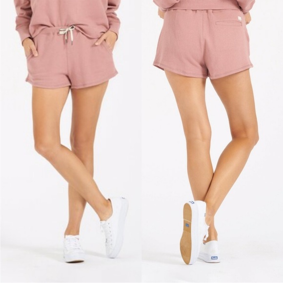 Vuori Pants - Vuori Sunnyside Organic Cotton Lounge Shorts in Burnt Clay